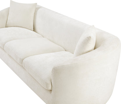 Gianna Cream Chenille Fabric Sofa