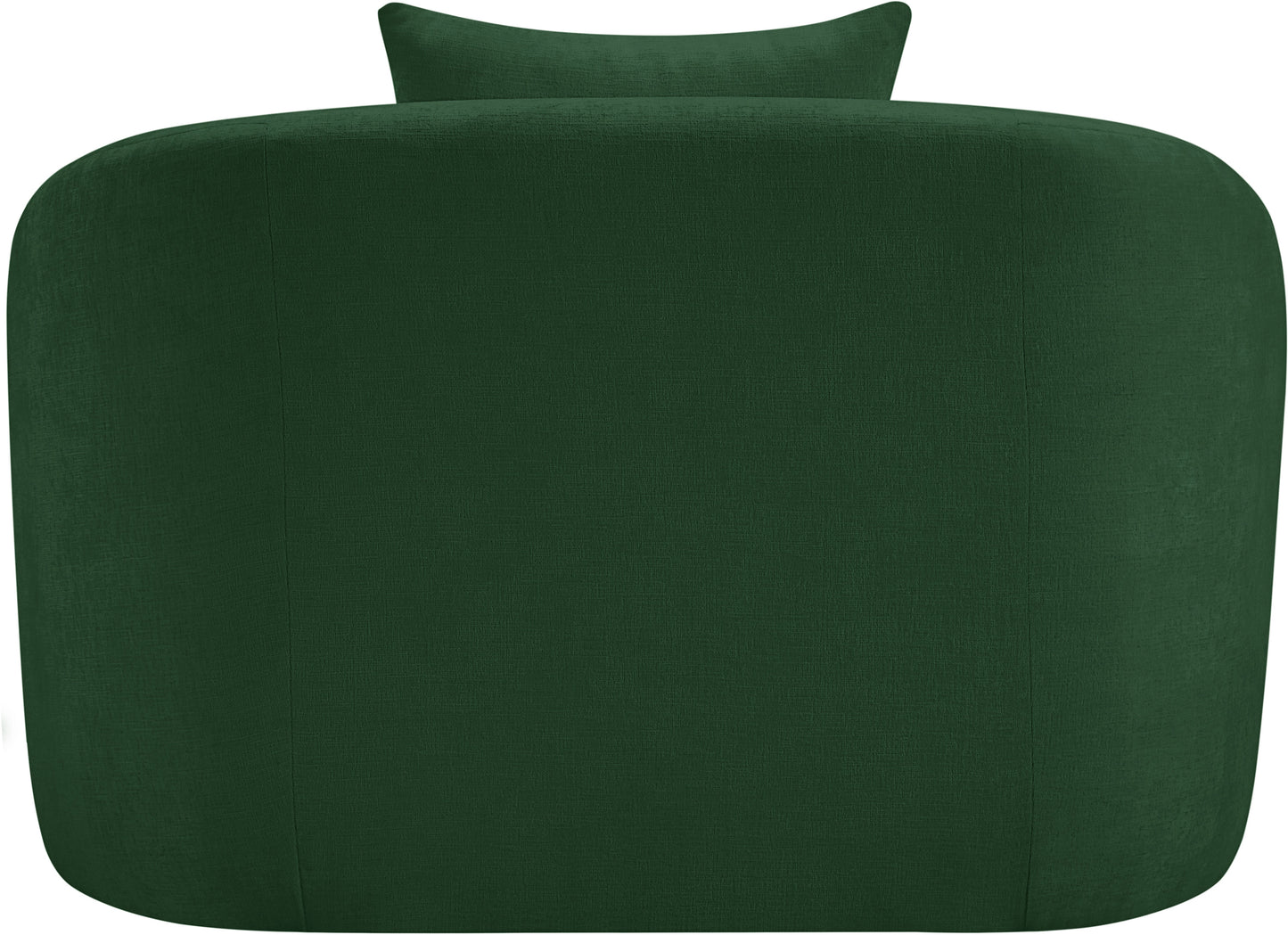 gianna green chenille fabric chair