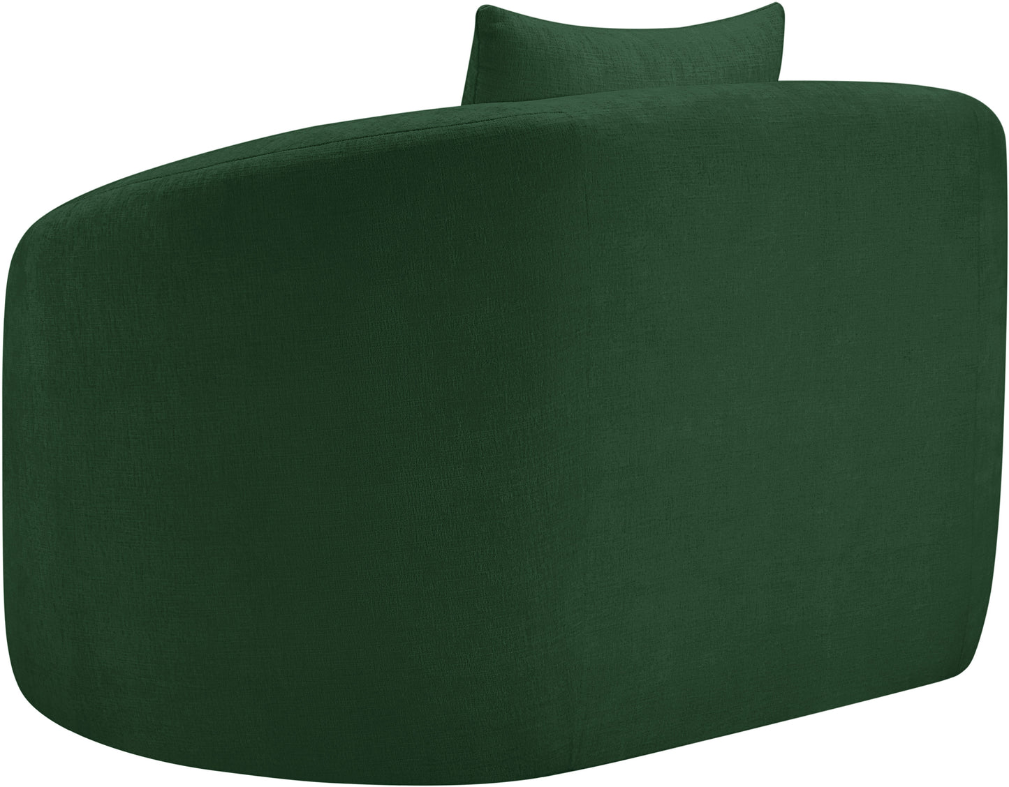 gianna green chenille fabric chair