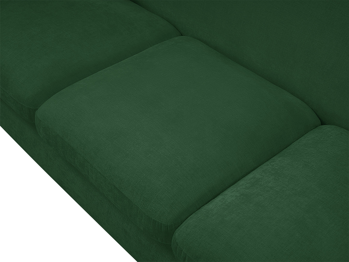 gianna green chenille fabric sofa