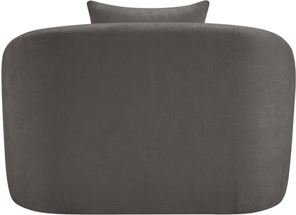 Gianna Grey Chenille Fabric Chair