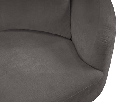 Gianna Grey Chenille Fabric Chair