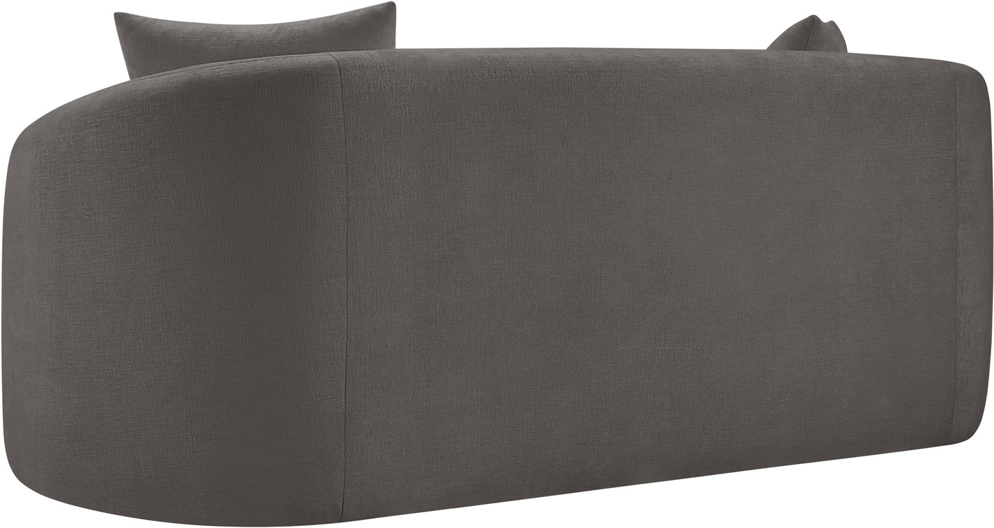 gianna grey chenille fabric loveseat