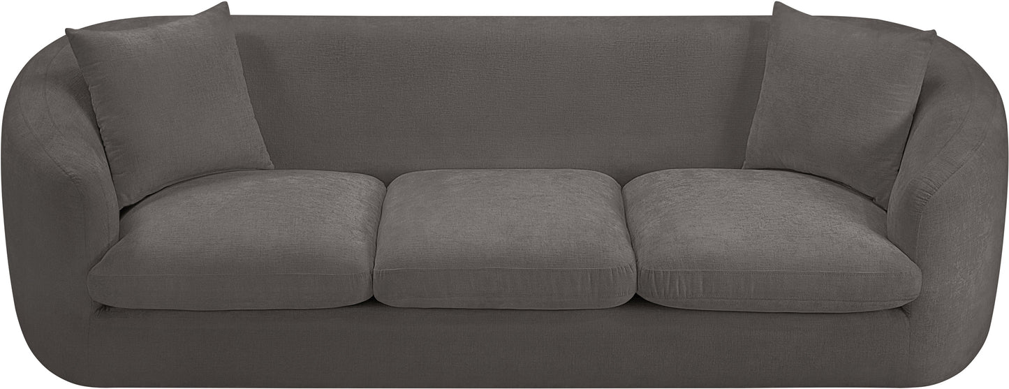 gianna grey chenille fabric sofa