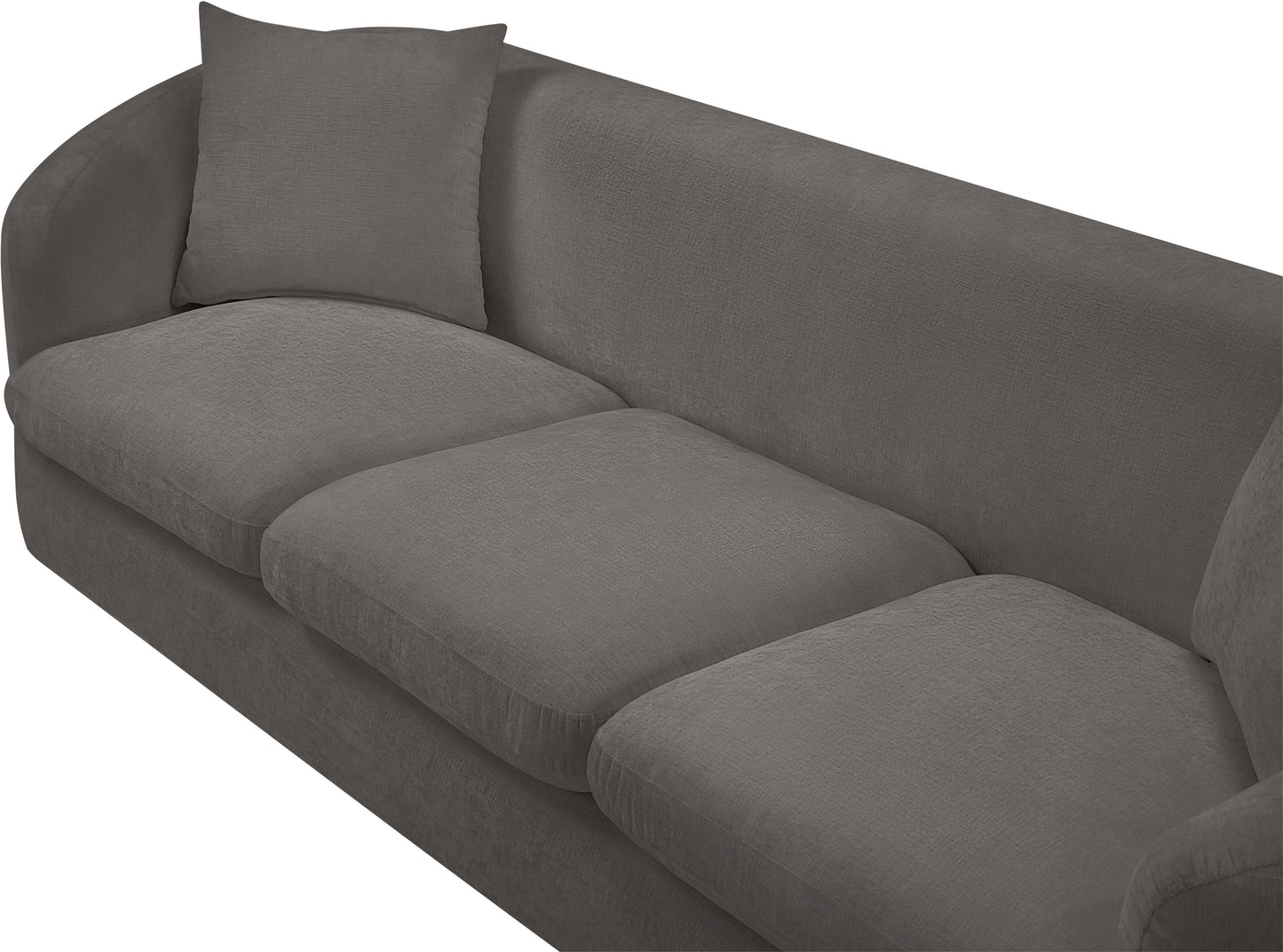 gianna grey chenille fabric sofa