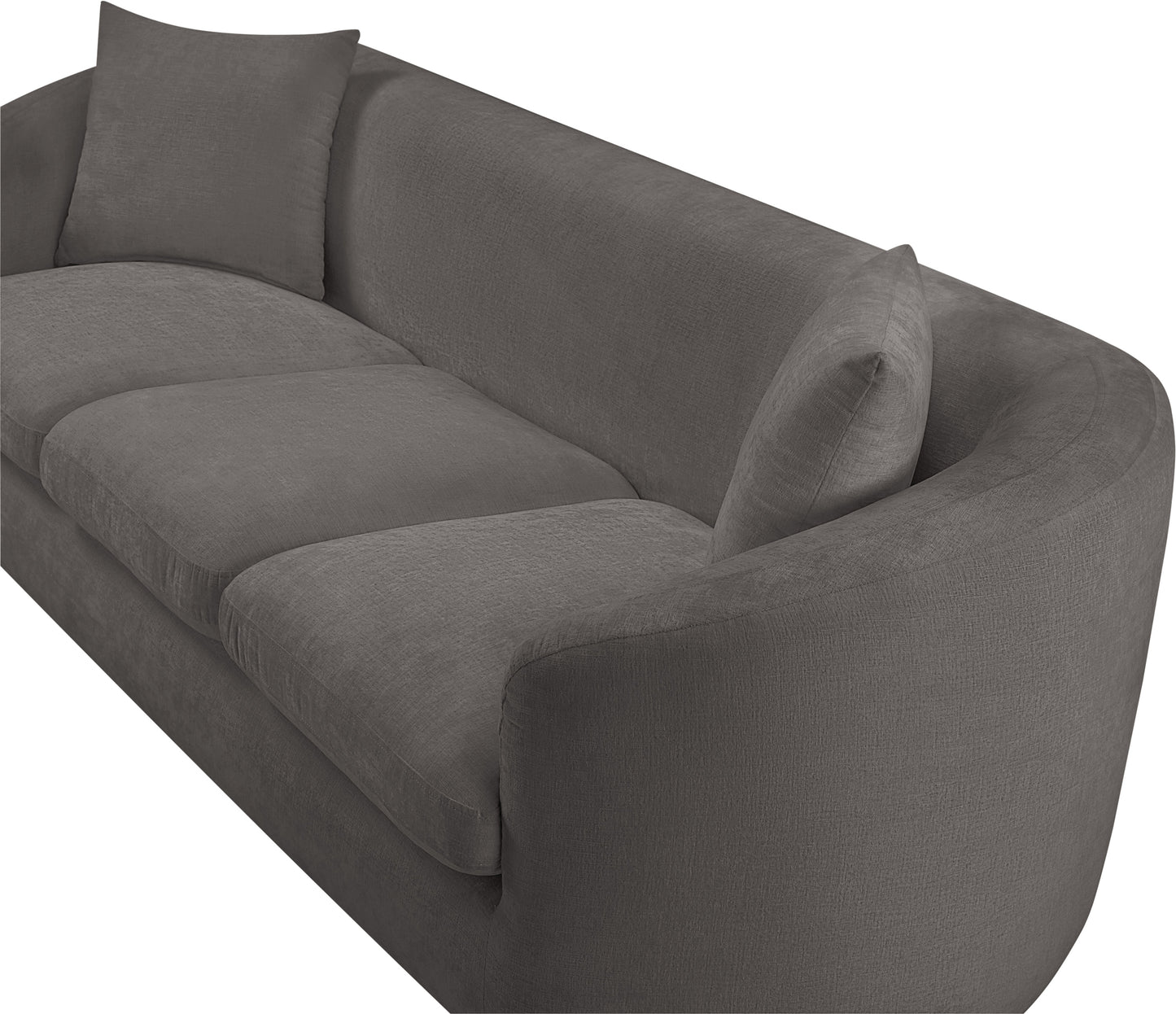 gianna grey chenille fabric sofa