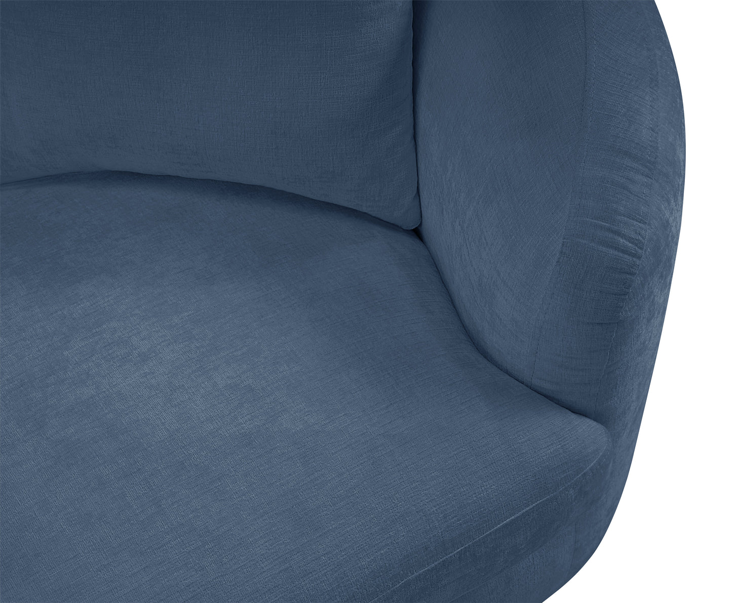 gianna light blue chenille fabric chair