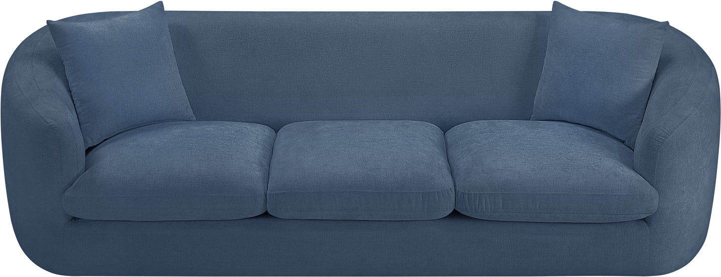 gianna light blue chenille fabric sofa