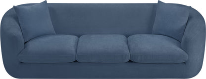 Gianna Light Blue Chenille Fabric Sofa