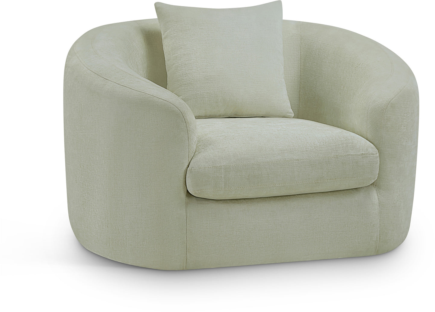 gianna mint chenille fabric chair