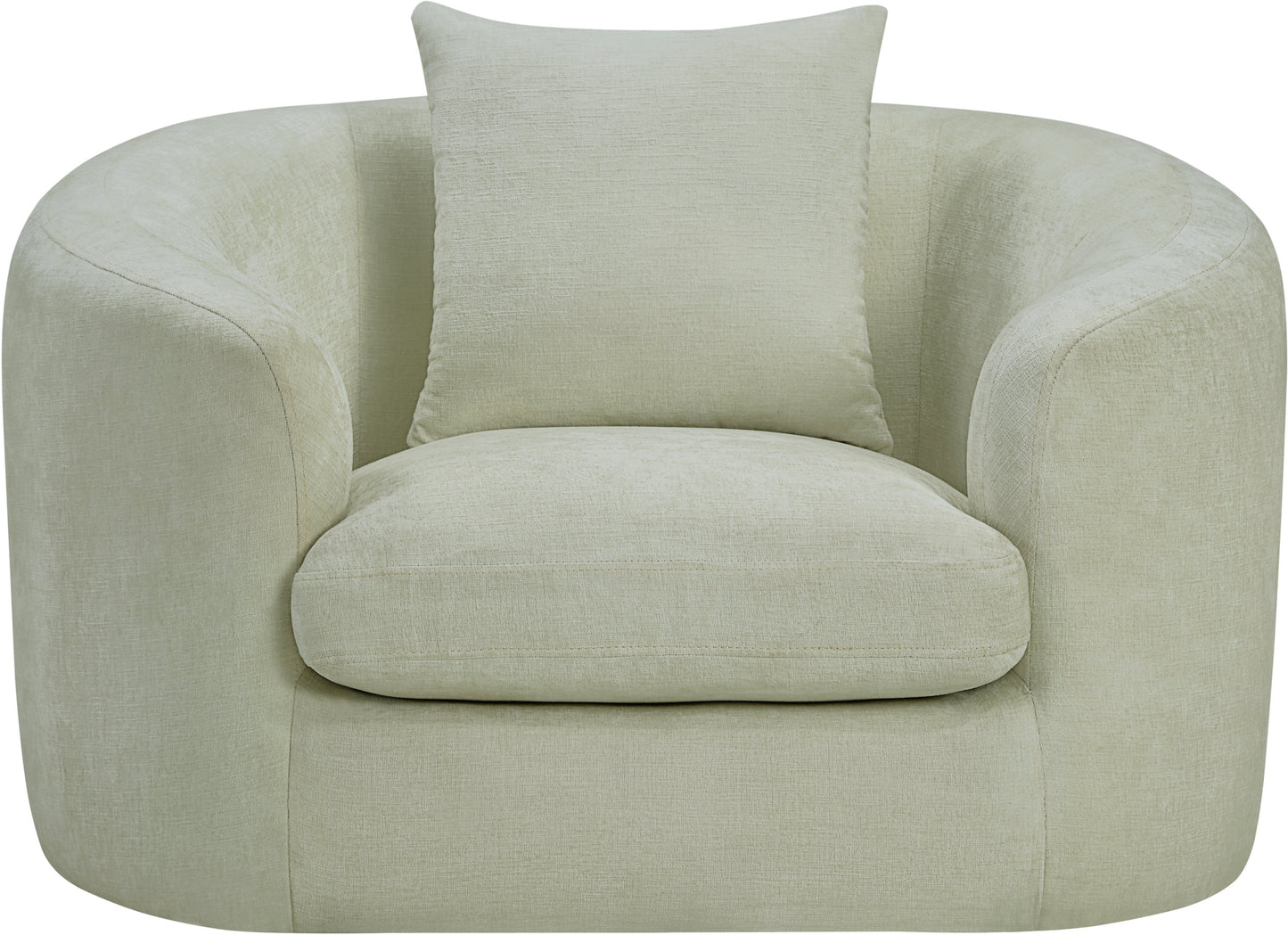 gianna mint chenille fabric chair