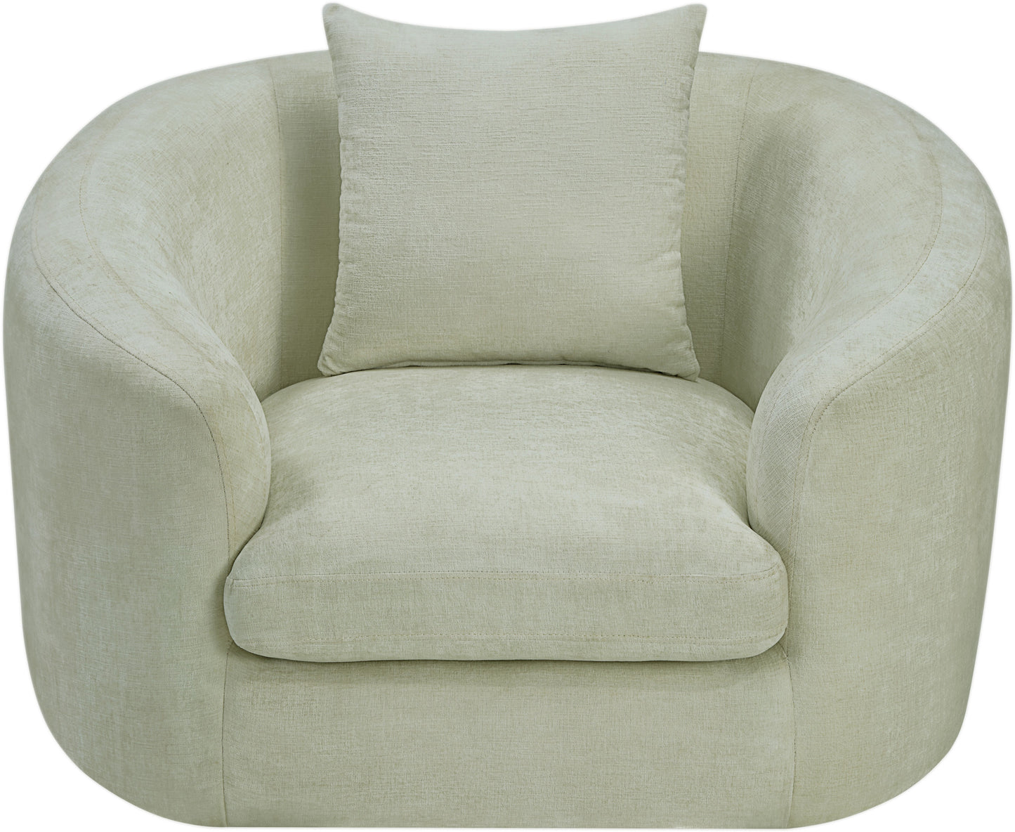 gianna mint chenille fabric chair