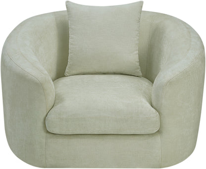 Gianna Mint Chenille Fabric Chair