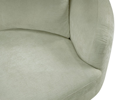 Gianna Mint Chenille Fabric Chair