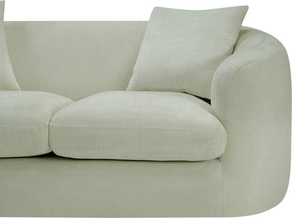 Gianna Mint Chenille Fabric Loveseat