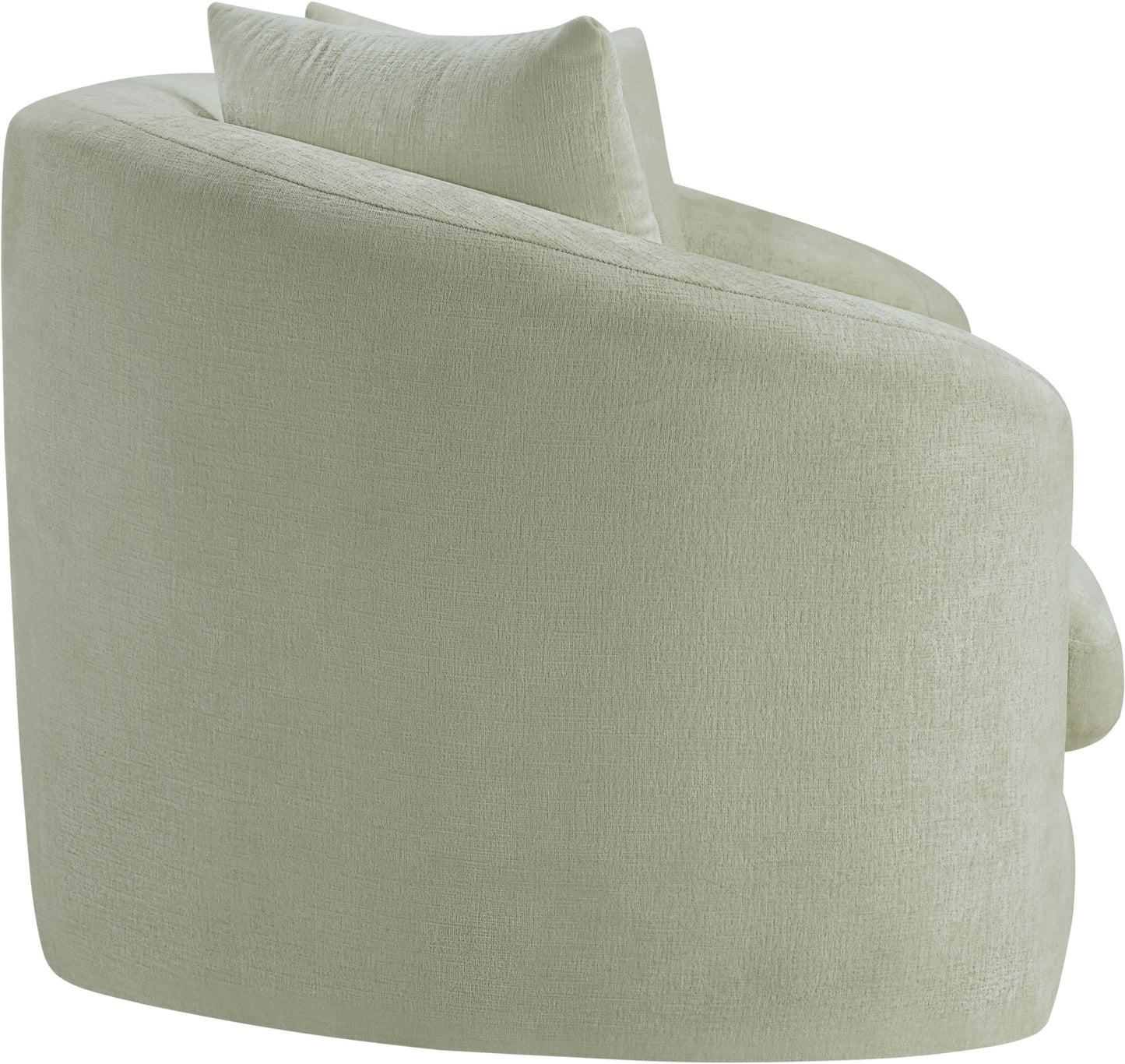 gianna mint chenille fabric loveseat