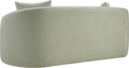 Gianna Mint Chenille Fabric Loveseat