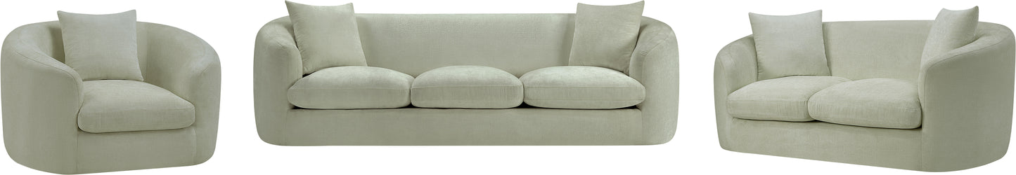 gianna mint chenille fabric sofa