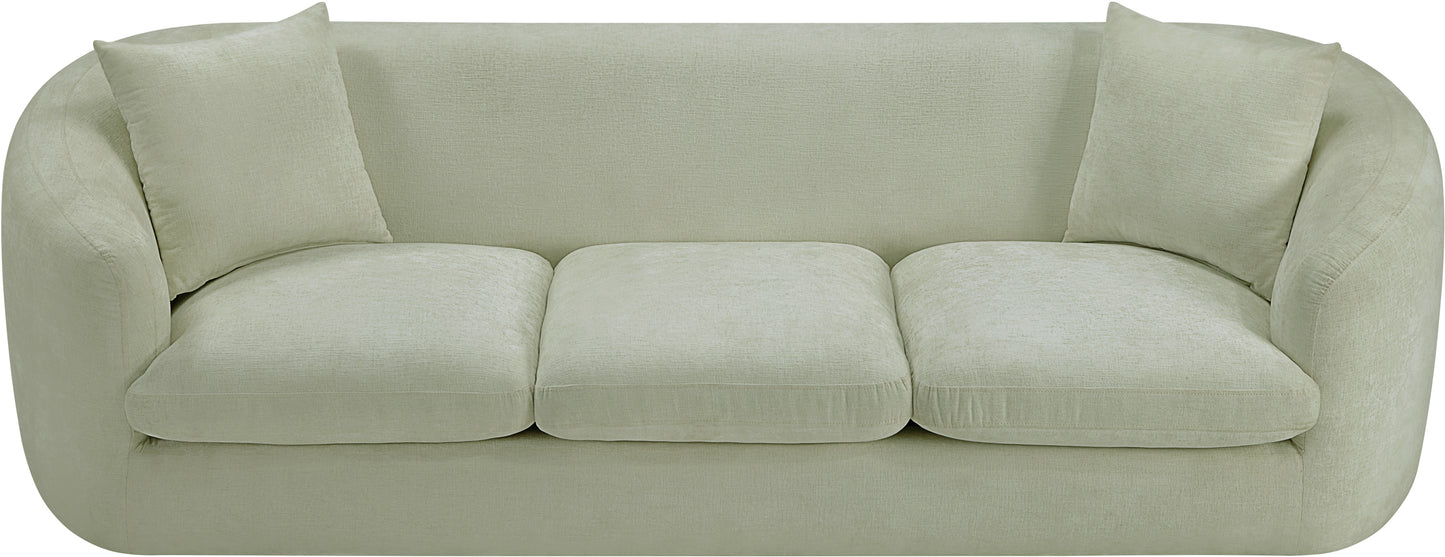 gianna mint chenille fabric sofa