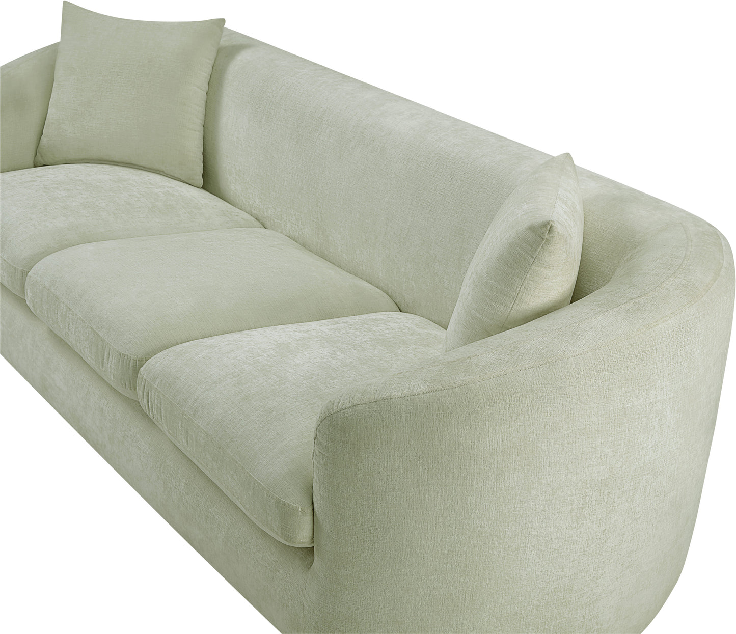 gianna mint chenille fabric sofa