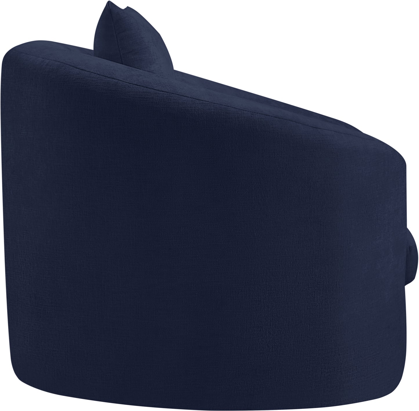 gianna navy chenille fabric chair