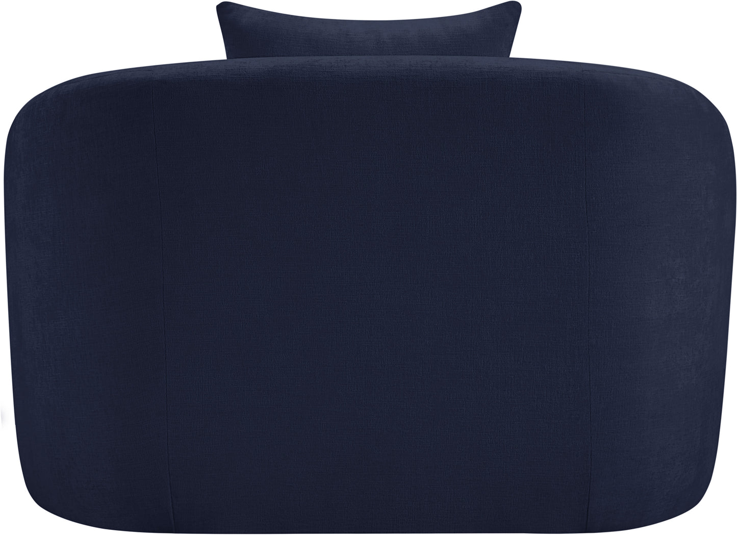 gianna navy chenille fabric chair