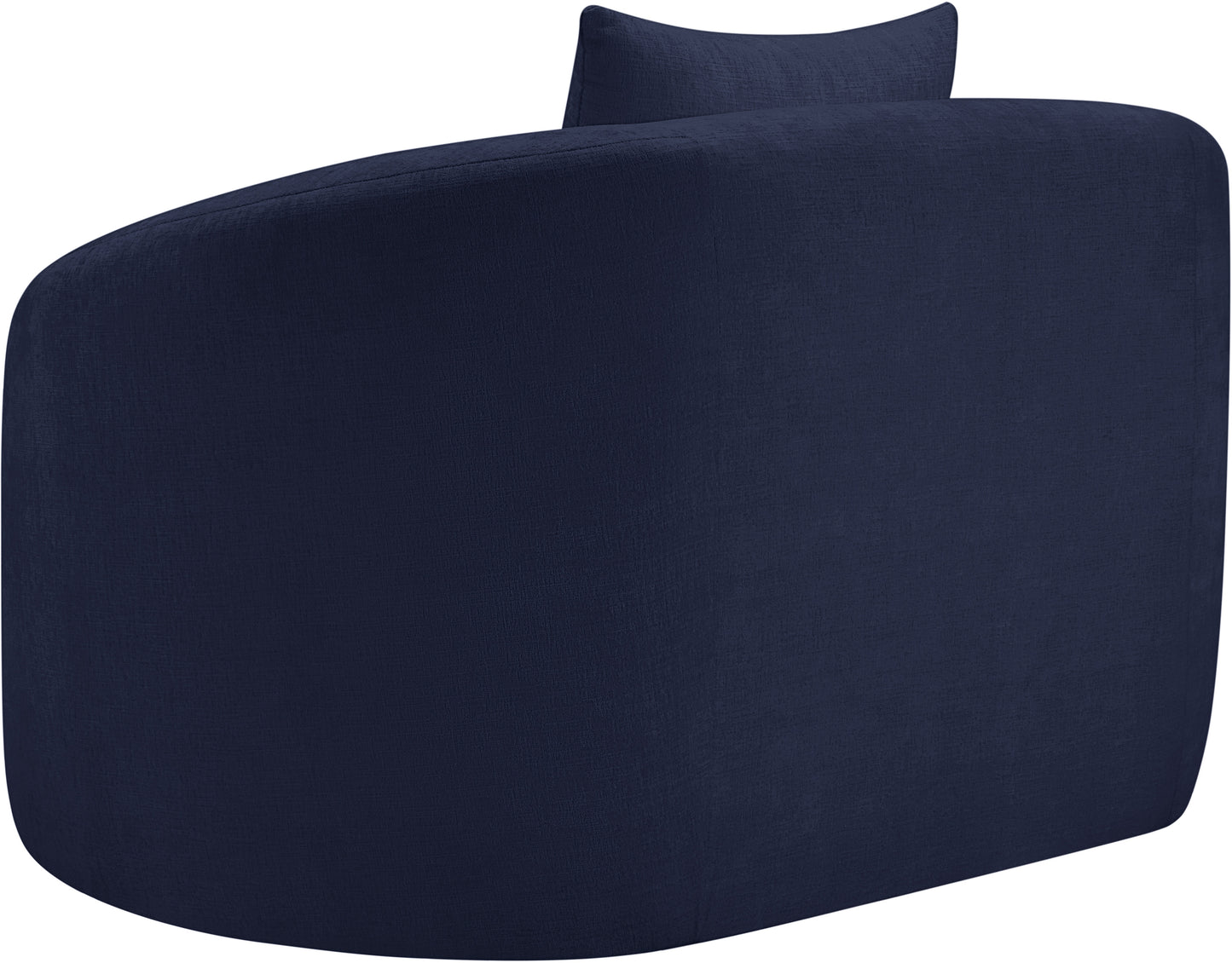 gianna navy chenille fabric chair