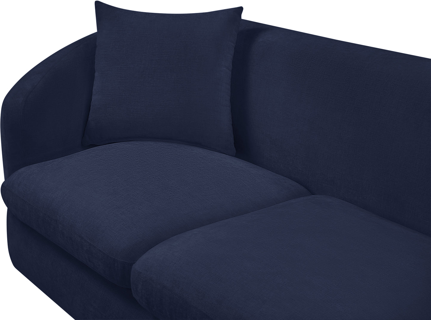 gianna navy chenille fabric loveseat