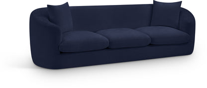 Gianna Navy Chenille Fabric Sofa