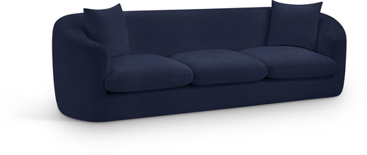 Gianna Navy Chenille Fabric Sofa