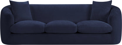 Gianna Navy Chenille Fabric Sofa