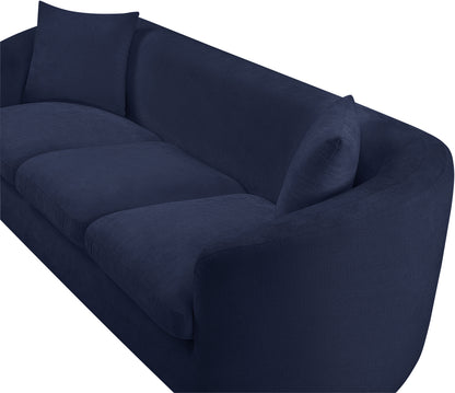 Gianna Navy Chenille Fabric Sofa