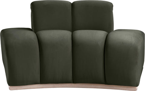 Tessa Green Velvet Upholstered Chair, 1 Piece