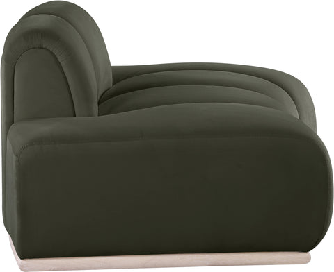 Tessa Green Velvet Upholstered Chair, 1 Piece