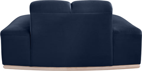 Tessa Navy Velvet Upholstered Chair, 1 Piece