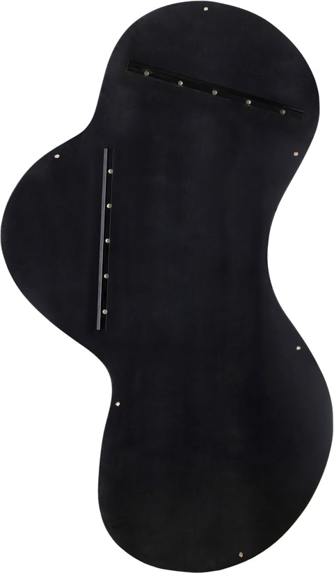 Hadley 28" Black Iron Frame Mirror, 1 Piece (Style 2)