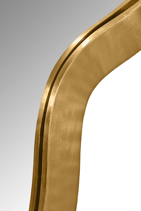 Hadley 28" Gold Iron Frame Mirror, 1 Piece (Style 2)