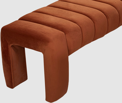 Louise Cognac Bench Cognac