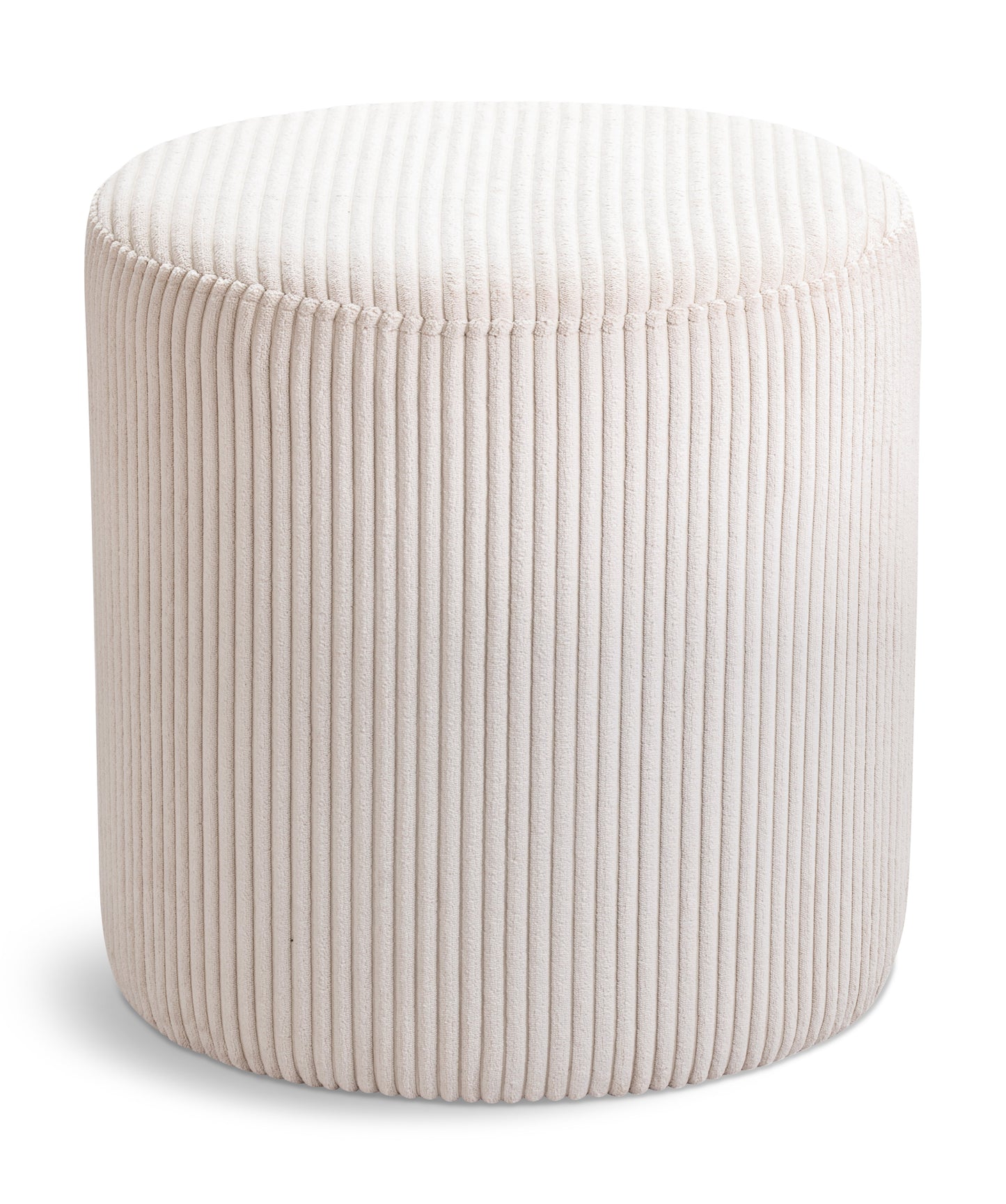 casa beige microsuede fabric ottoman/stool