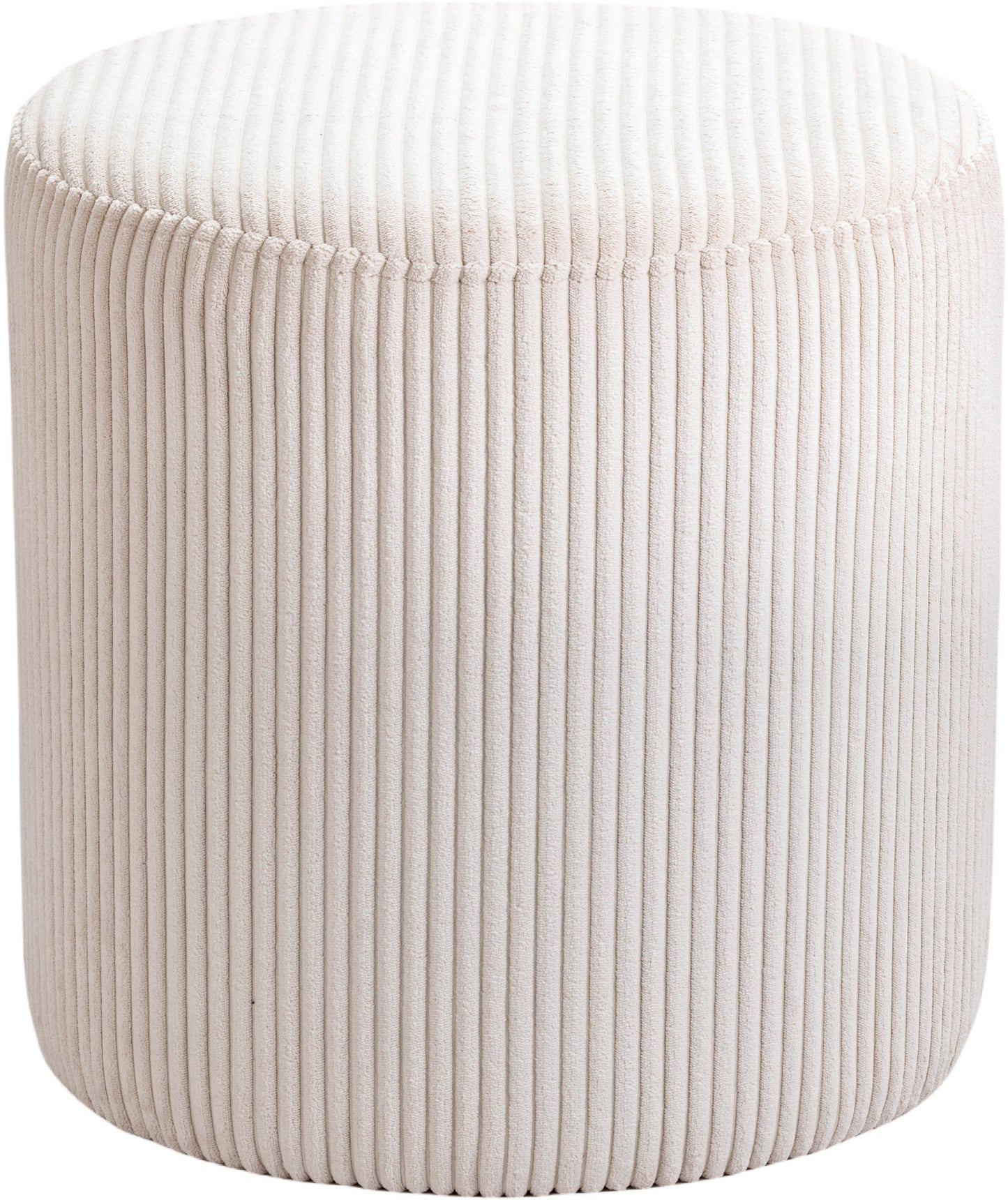 casa beige microsuede fabric ottoman/stool