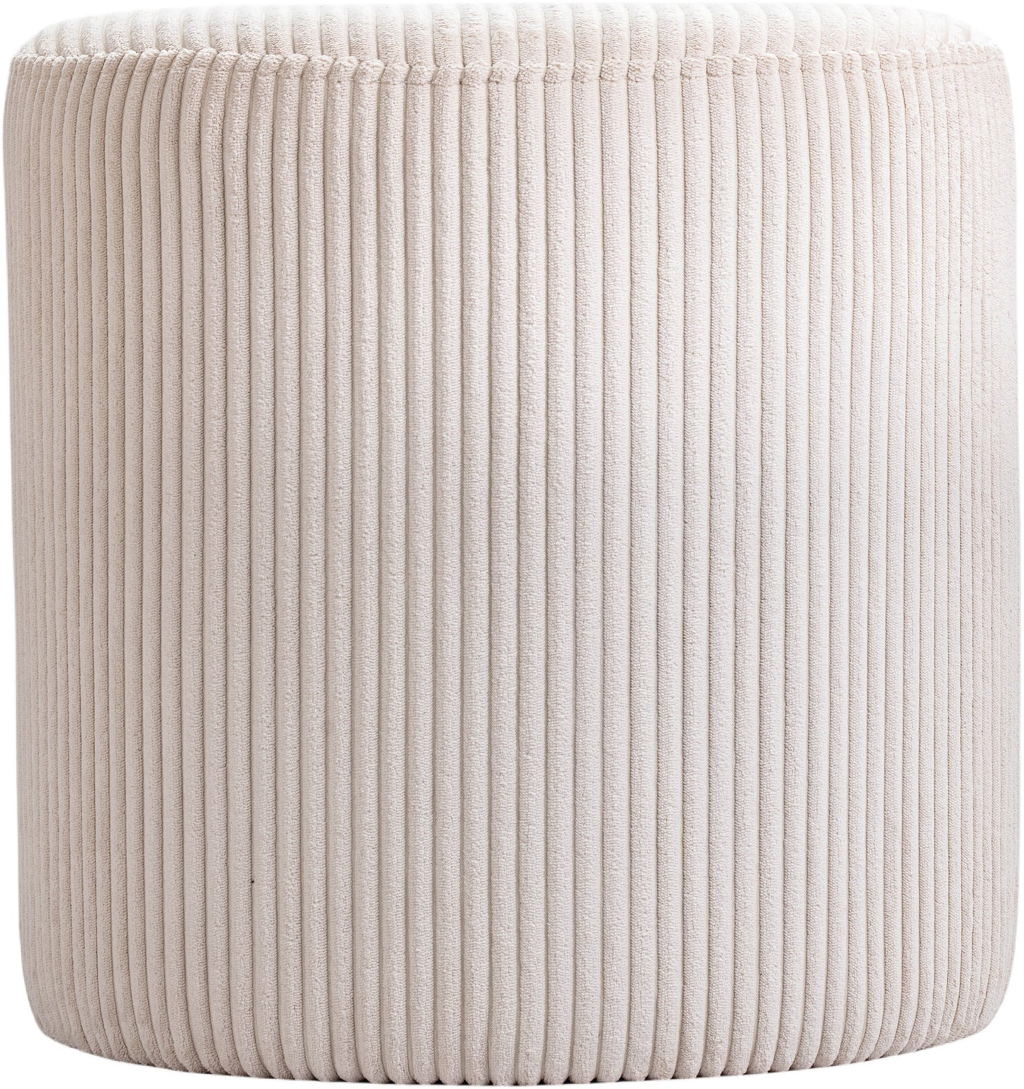 casa beige microsuede fabric ottoman/stool