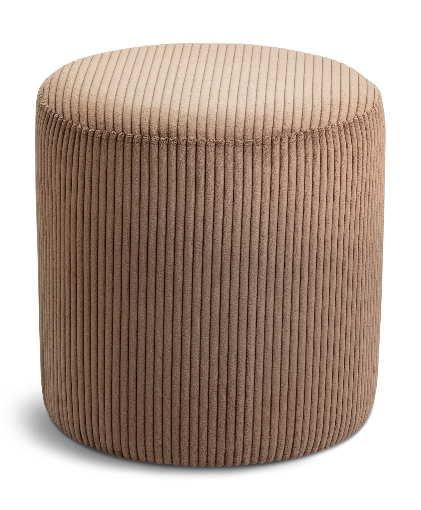 casa brown microsuede fabric ottoman/stool