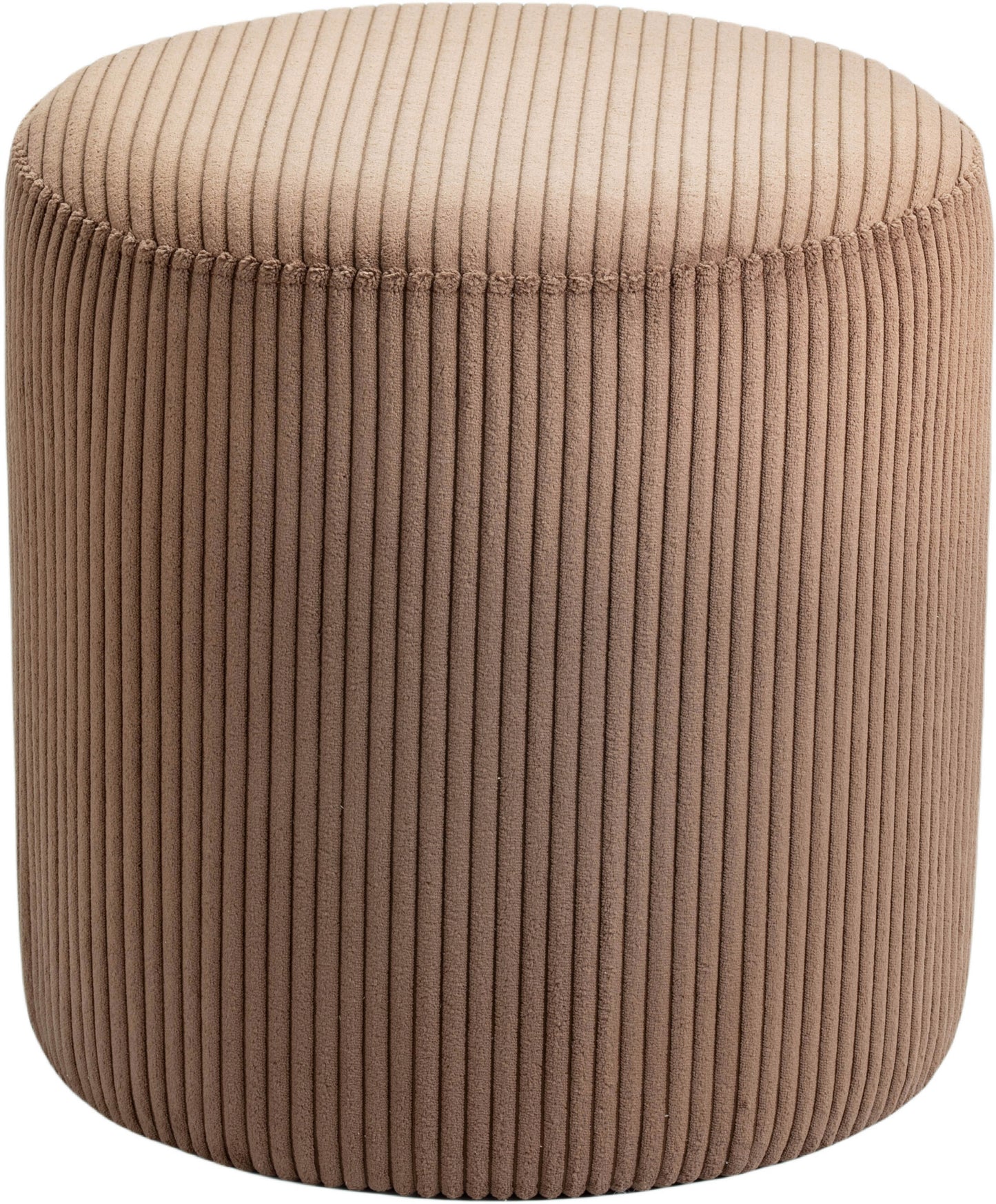 casa brown microsuede fabric ottoman/stool