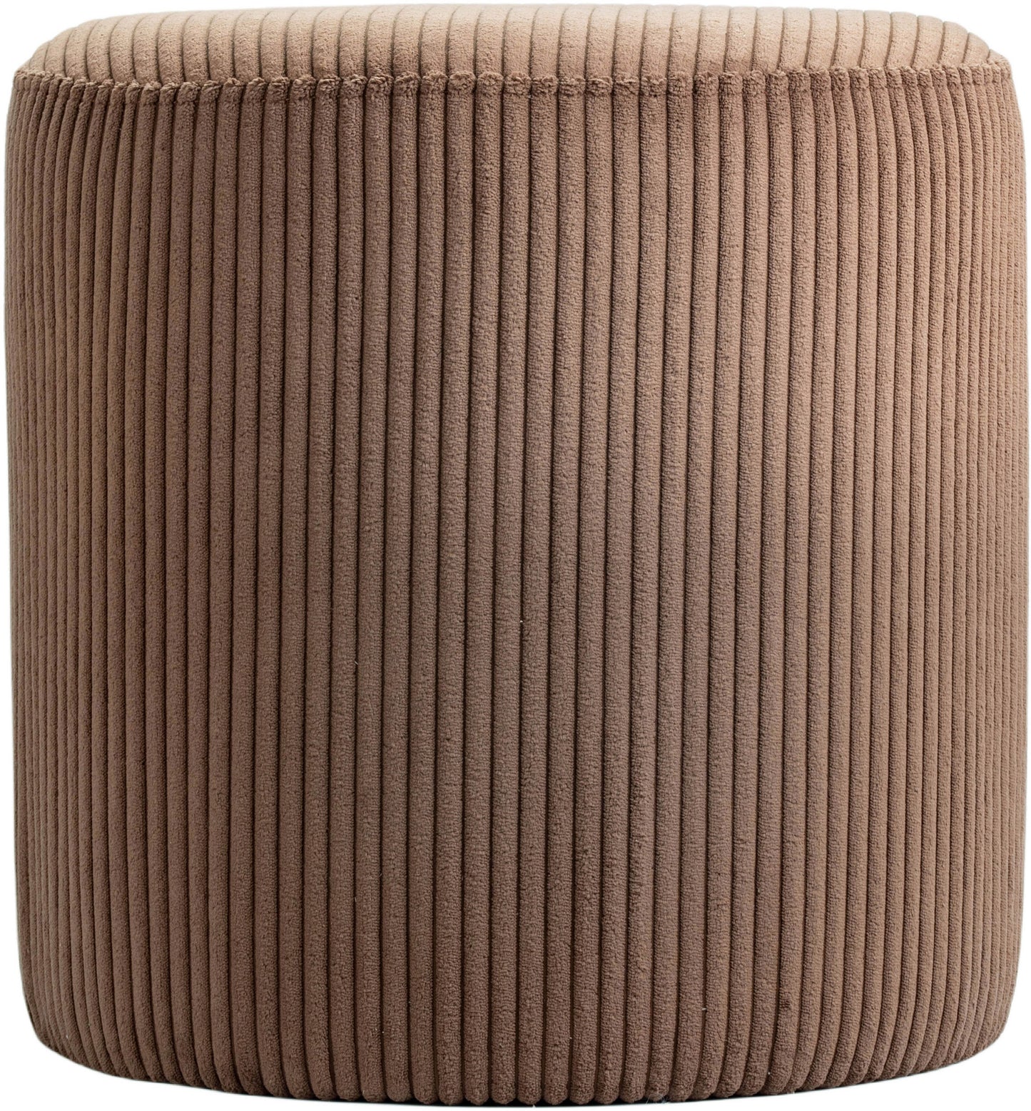 casa brown microsuede fabric ottoman/stool