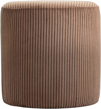 Casa Brown Microsuede Fabric Ottoman/Stool