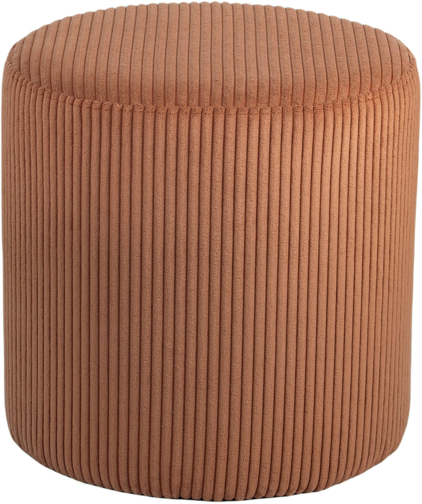 casa cognac microsuede fabric ottoman/stool