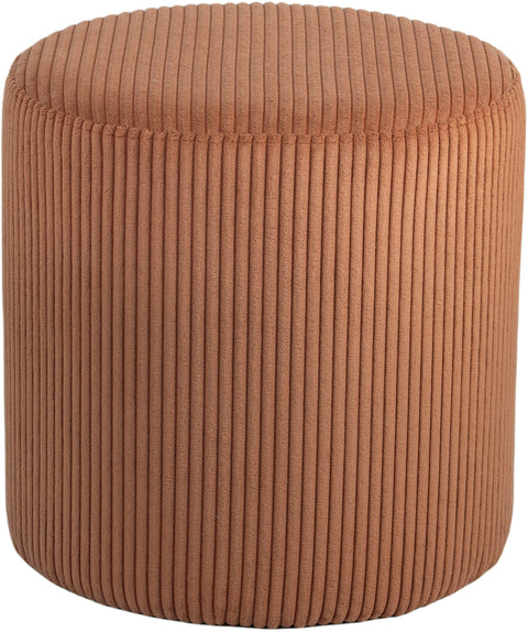 Casa Cognac Microsuede Fabric Ottoman/Stool