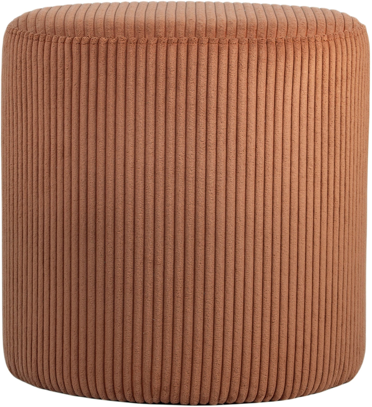 casa cognac microsuede fabric ottoman/stool