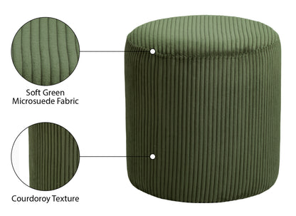 Casa Green Microsuede Fabric Ottoman/Stool