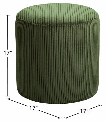 Casa Green Microsuede Fabric Ottoman/Stool